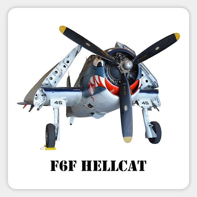 Hellcat (front print) Sticker by Doc Dakota's Trading Post